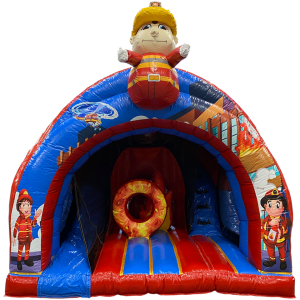 curved brandweer springkussen