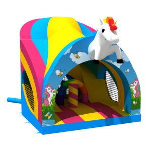Curved unicorn springkussen