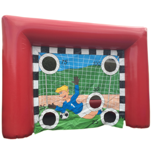 voetbal doel met gaten